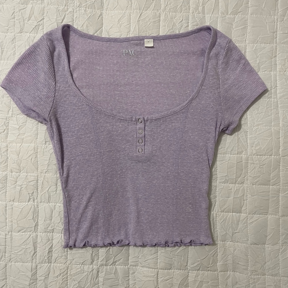 Pacsun purple crop top